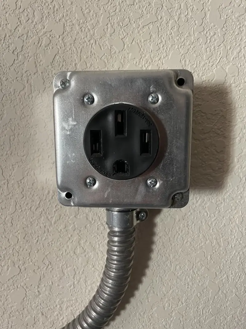 NEMA 14-50 outlet installed for Electrical Panel Upgrade in Ladson